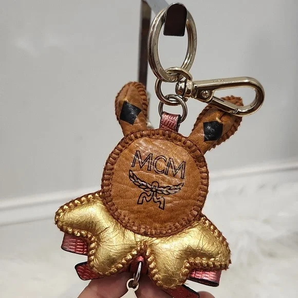 Bunny Gladiator Mcm Bunny Keychain MCM Mink Fur Cognac Knight